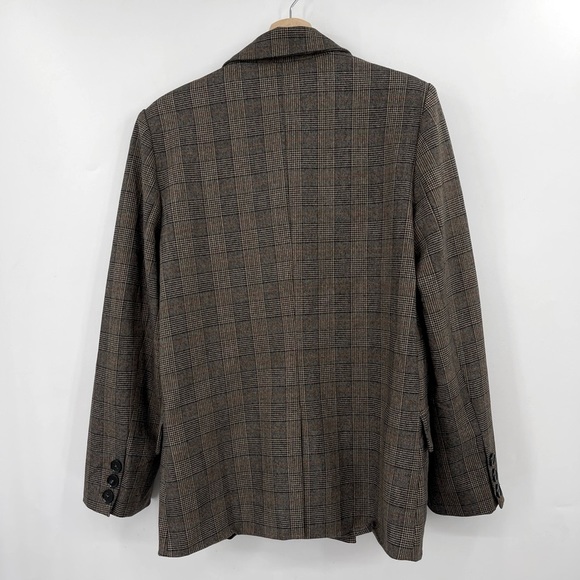 NWT By Together Blazer Oversized Plaid Double-Breasted Blazer Prince of Wales - Picture 5 of 12
